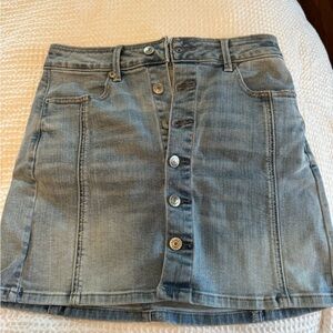 American Eagle Outfitters Light Blue Denim Mini Skirt